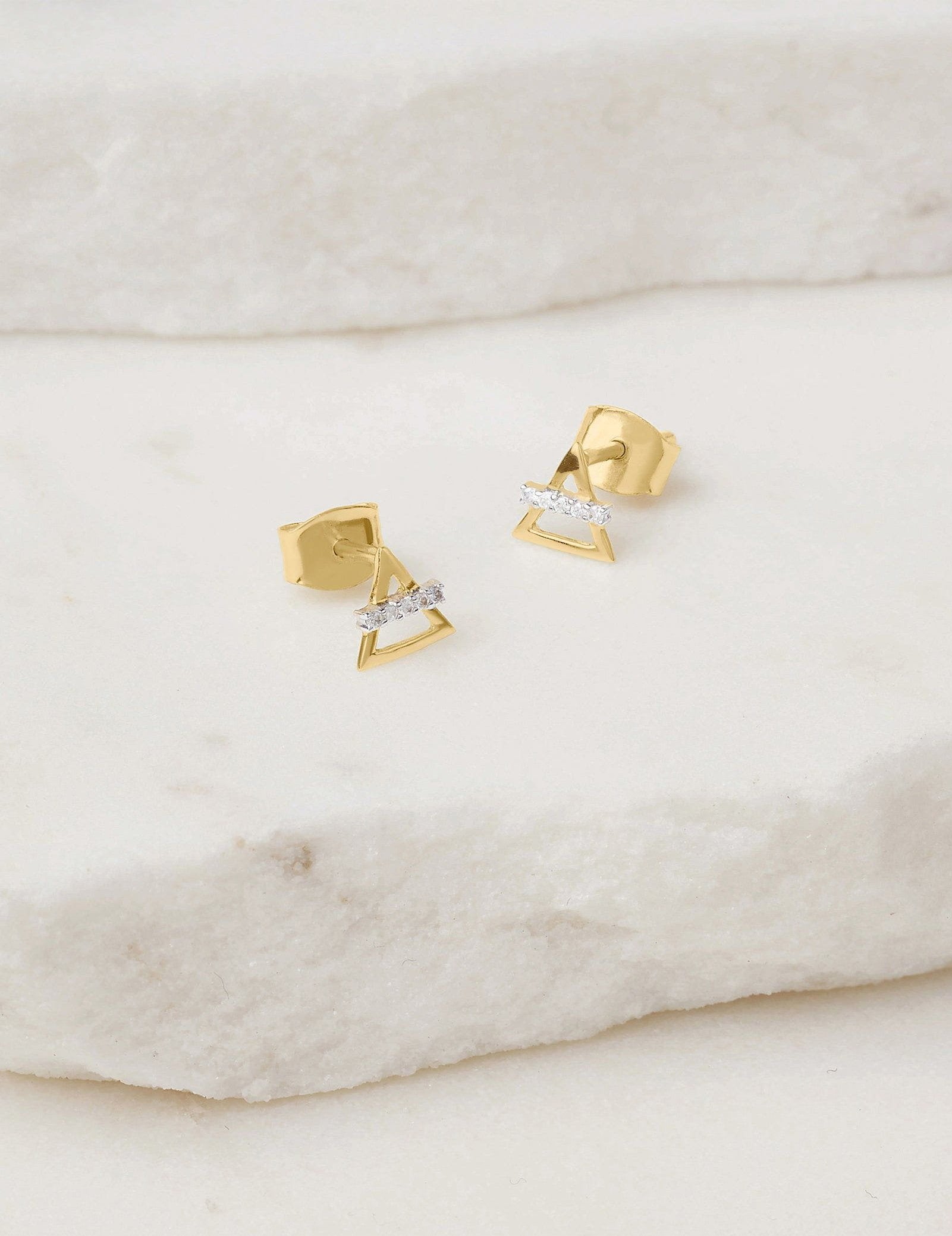 Picture of Luna Rae Solid 9k Gold Air Element Studs