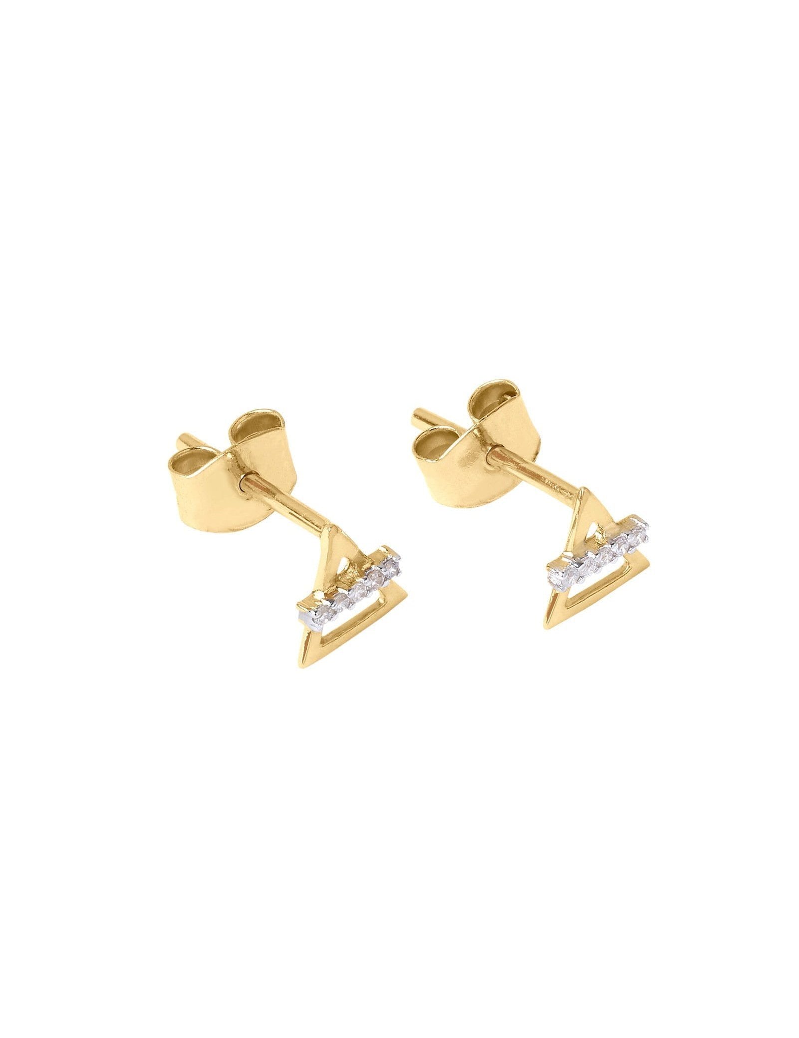 Picture of Luna Rae Solid 9k Gold Air Element Studs