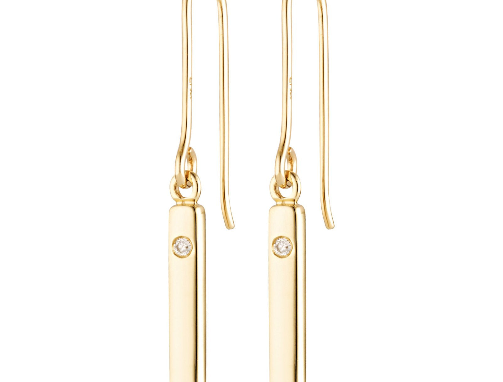 Picture of Luna Rae Solid 9k Gold Amore Earrings