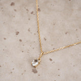 Picture of Luna Rae Solid 9k Gold Aquamarine Necklace