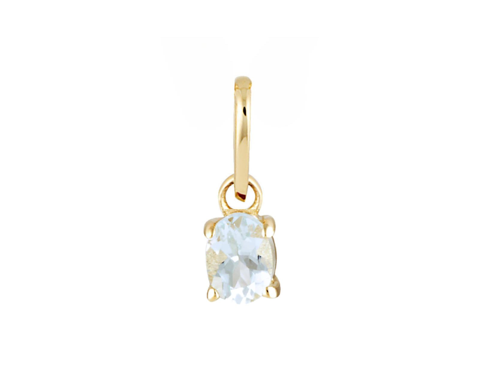 Picture of Luna Rae Solid 9k Gold Aquamarine Necklace