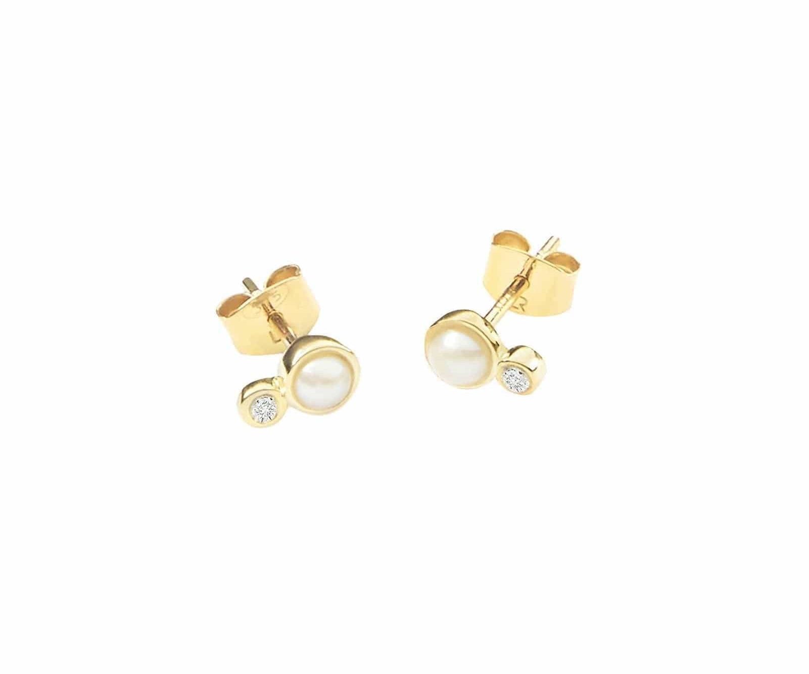 Picture of Luna Rae Solid 9k Gold Dara Studs