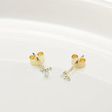 Picture of Luna Rae Solid 9k Gold Diamond Dancer Studs