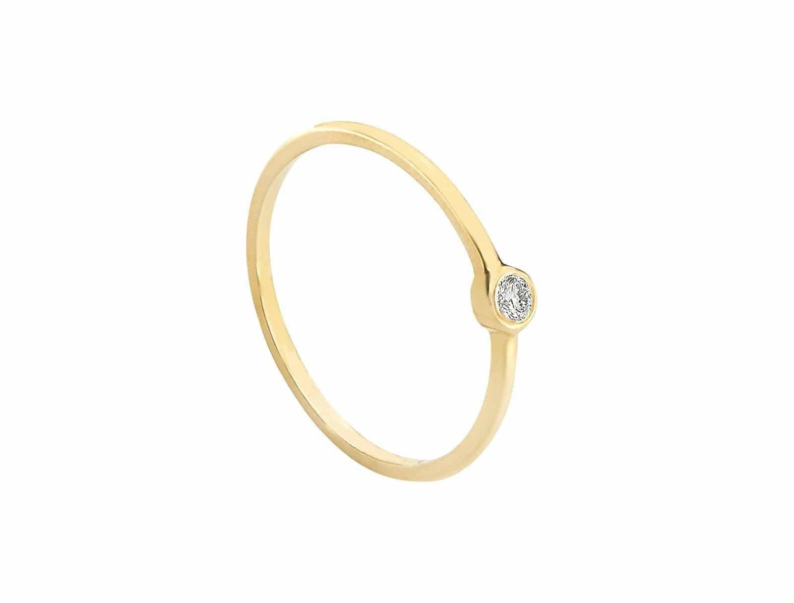 Picture of Luna Rae Solid 9k Gold Diamond Sky Ring