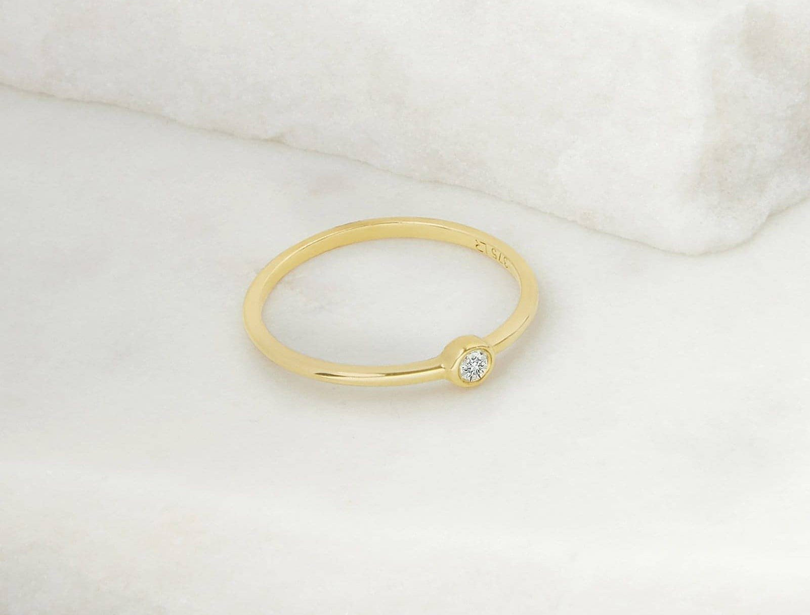 Picture of Luna Rae Solid 9k Gold Diamond Sky Ring