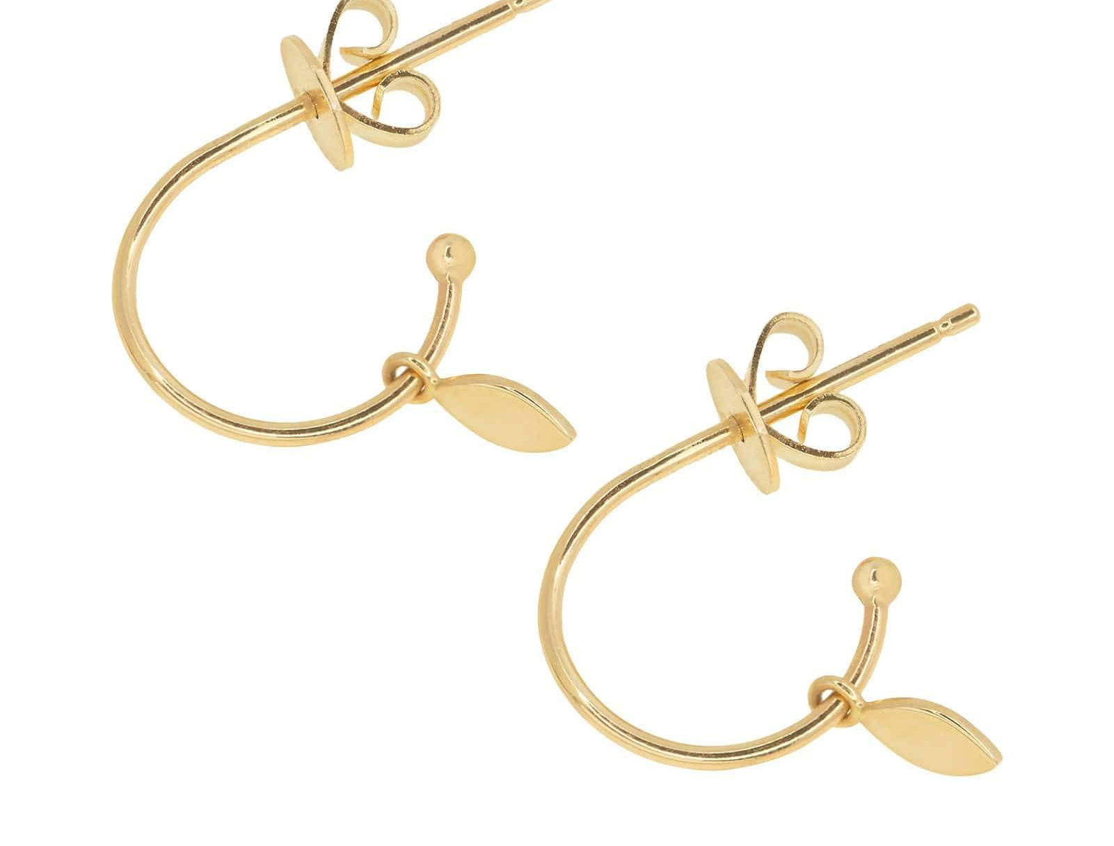 Picture of Luna Rae Solid 9k Gold Drops of Dawn Earrings