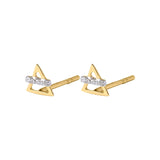 Picture of Luna Rae Solid 9k Gold Earth Element Studs