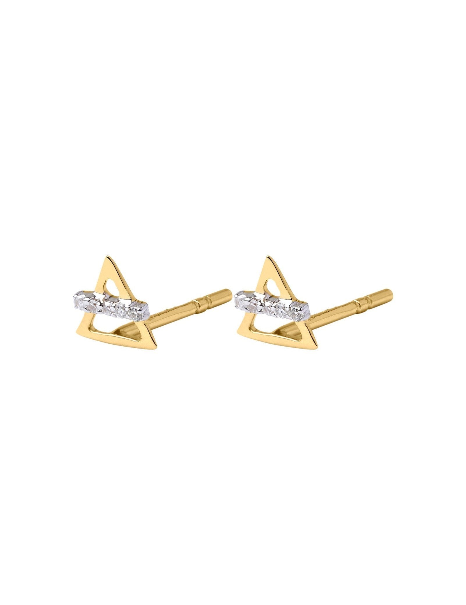 Picture of Luna Rae Solid 9k Gold Earth Element Studs