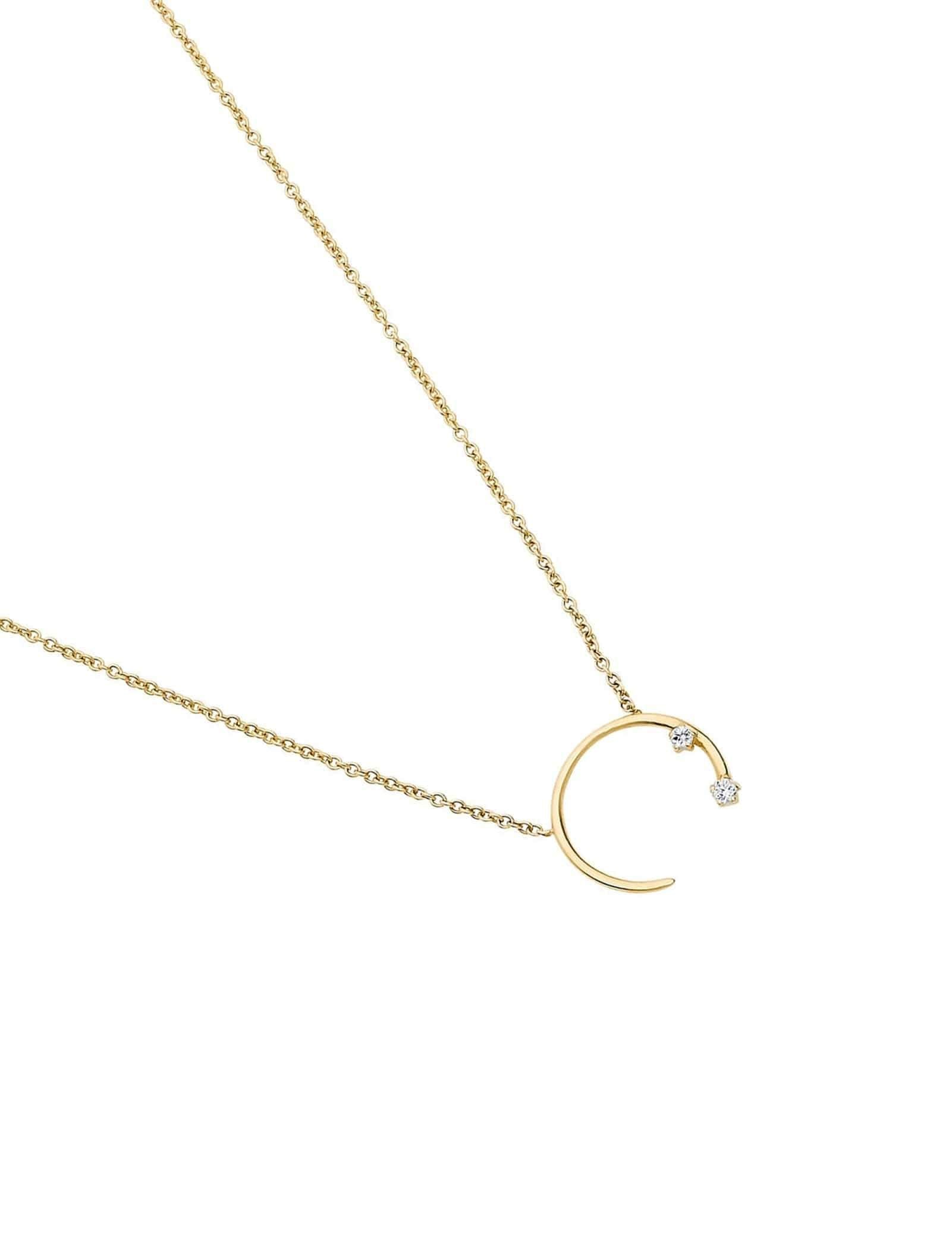 Picture of Luna Rae Solid 9k Gold Eclipse Necklace