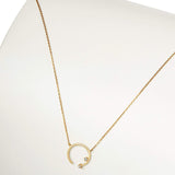 Picture of Luna Rae Solid 9k Gold Eclipse Necklace