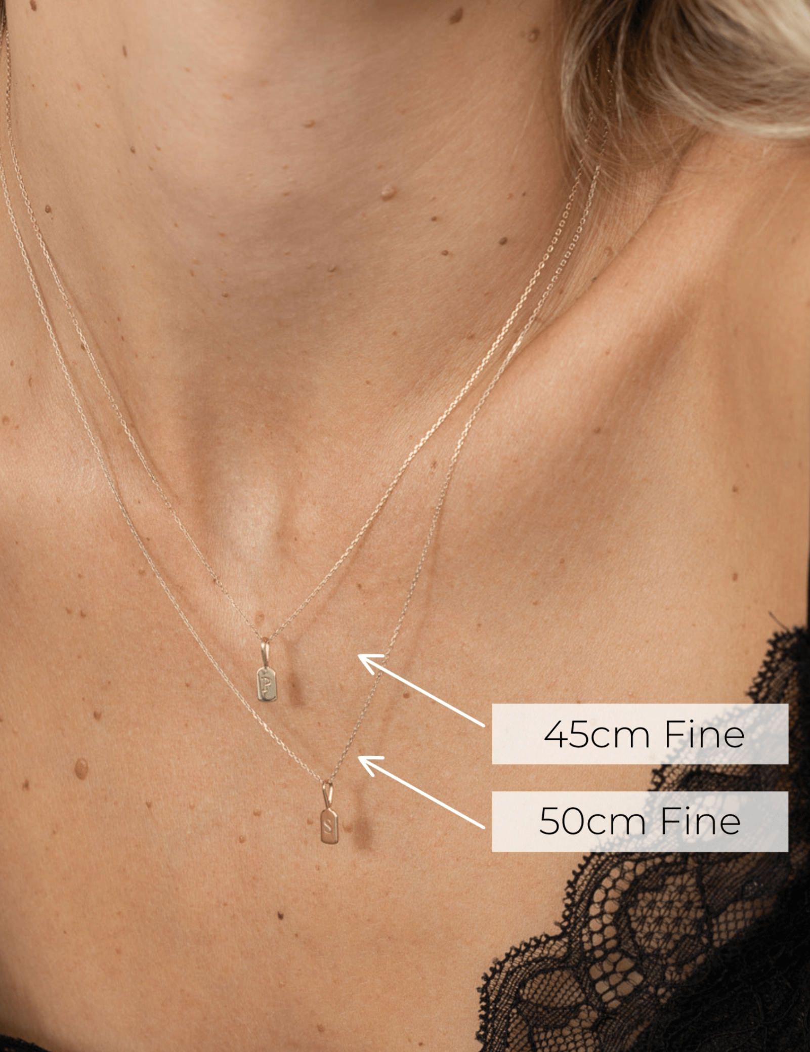 Picture of Luna Rae Solid 9k Gold Falling Stars Necklace