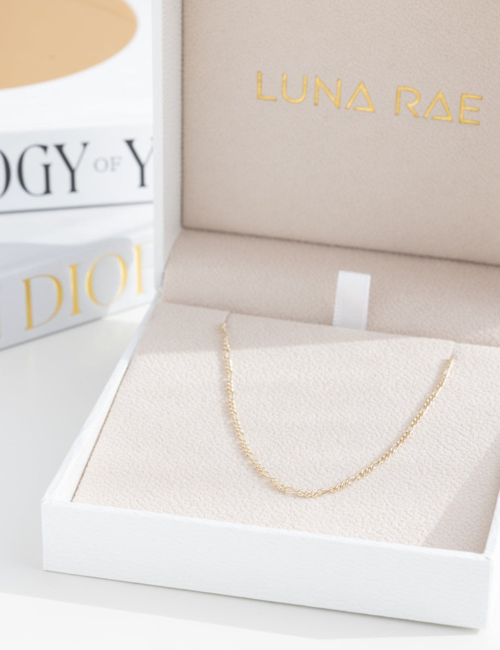 Picture of Luna Rae Solid 9k Gold Figaro Chain