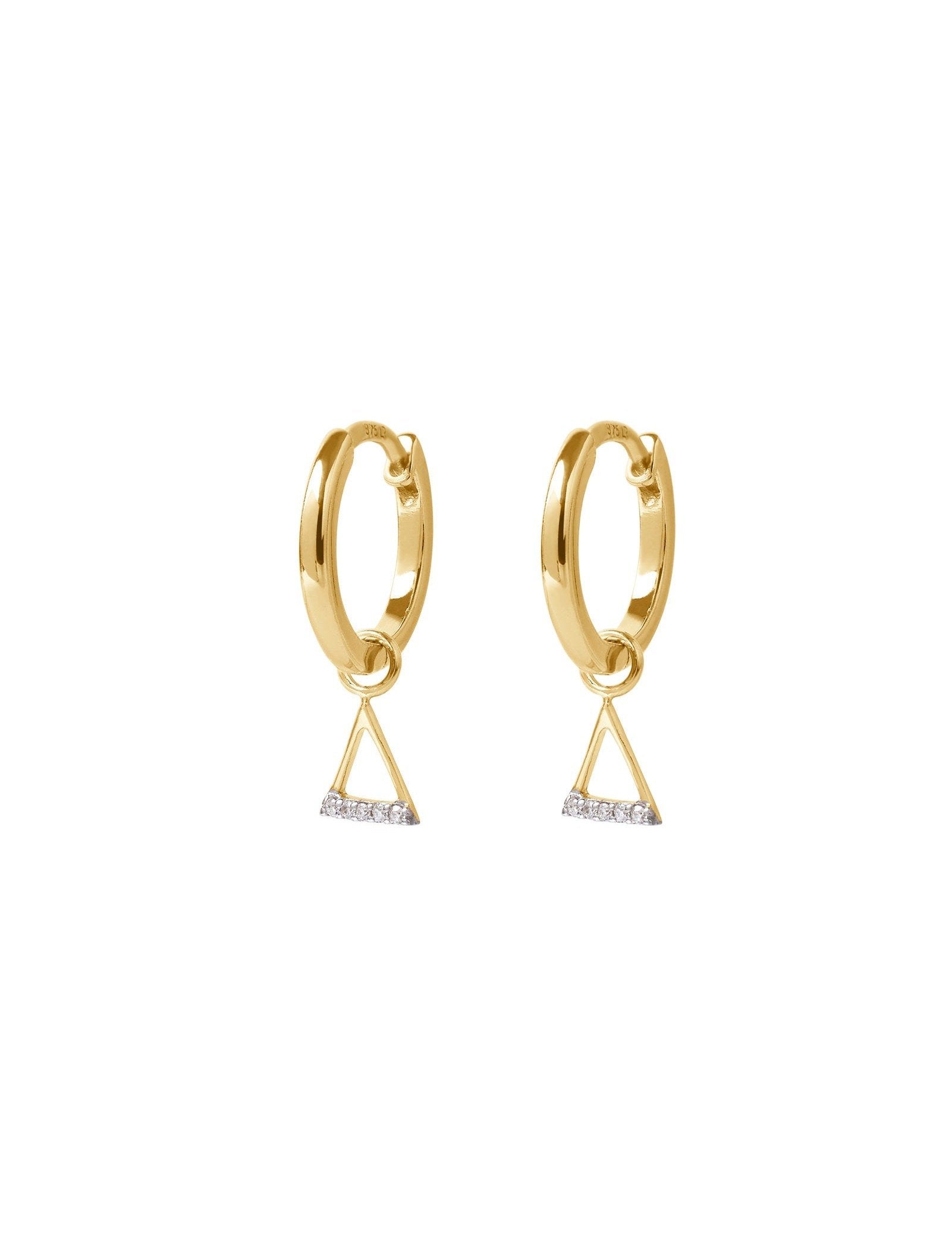 Picture of Luna Rae Solid 9k Gold Fire Element Hoops