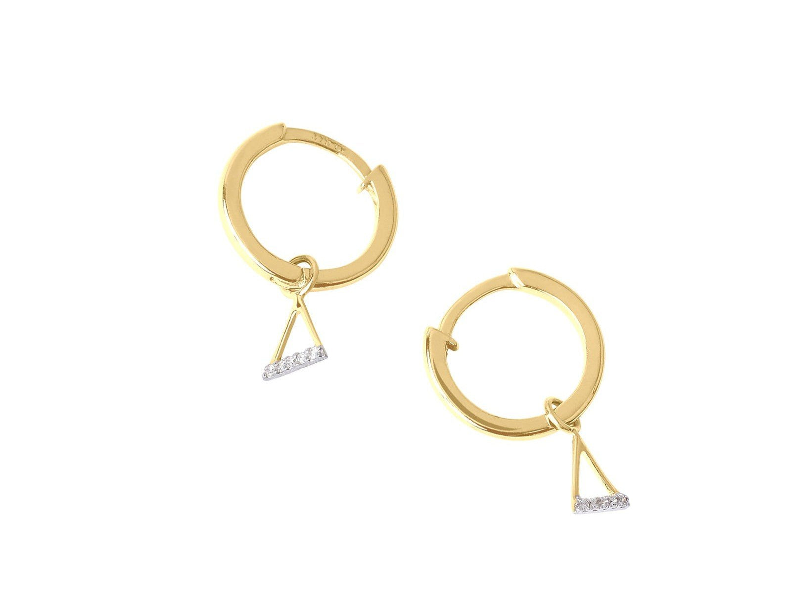 Picture of Luna Rae Solid 9k Gold Fire Element Hoops