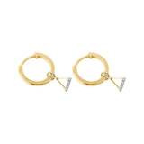 Picture of Luna Rae Solid 9k Gold Fire Element Hoops