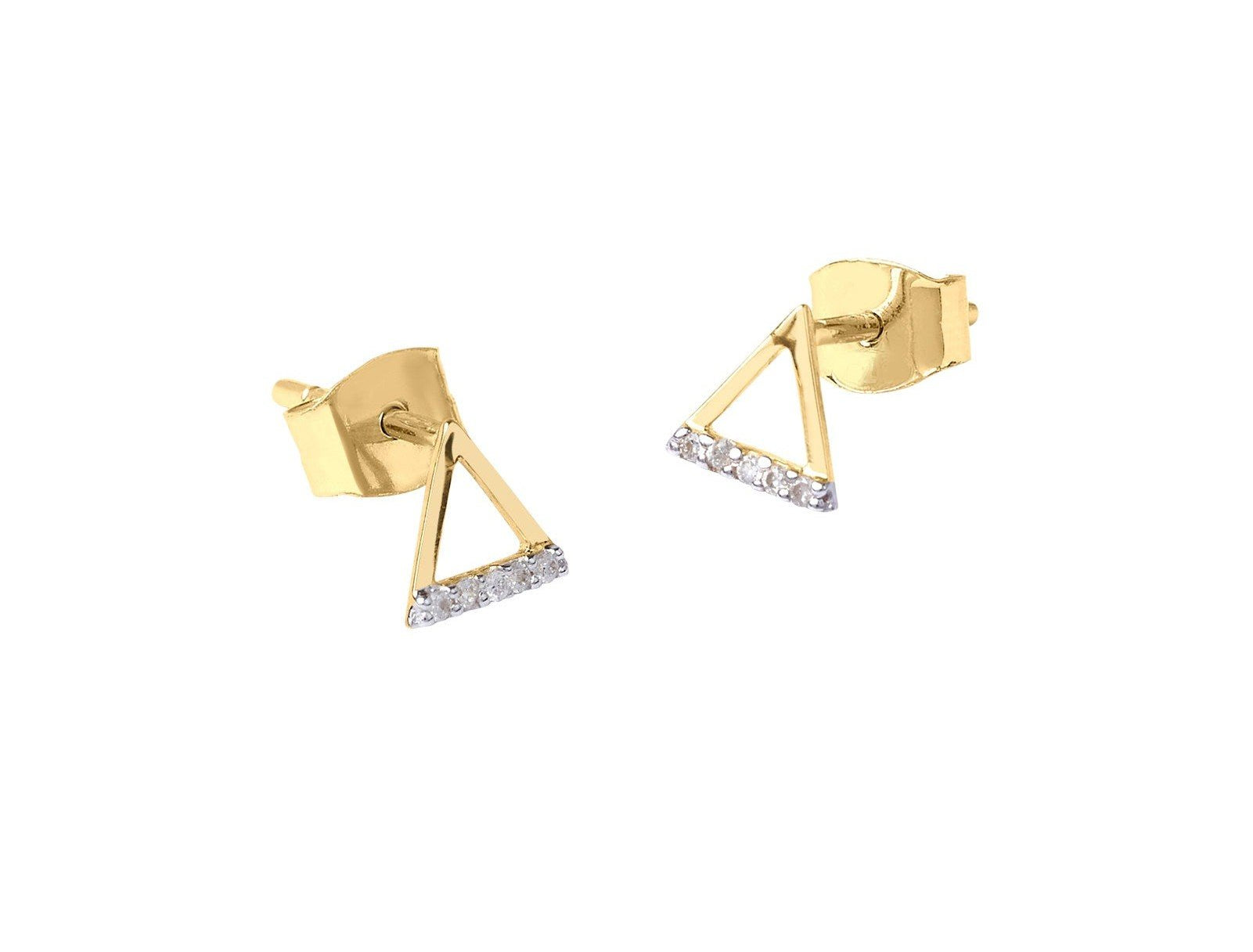 Picture of Luna Rae Solid 9k Gold Fire Element Studs