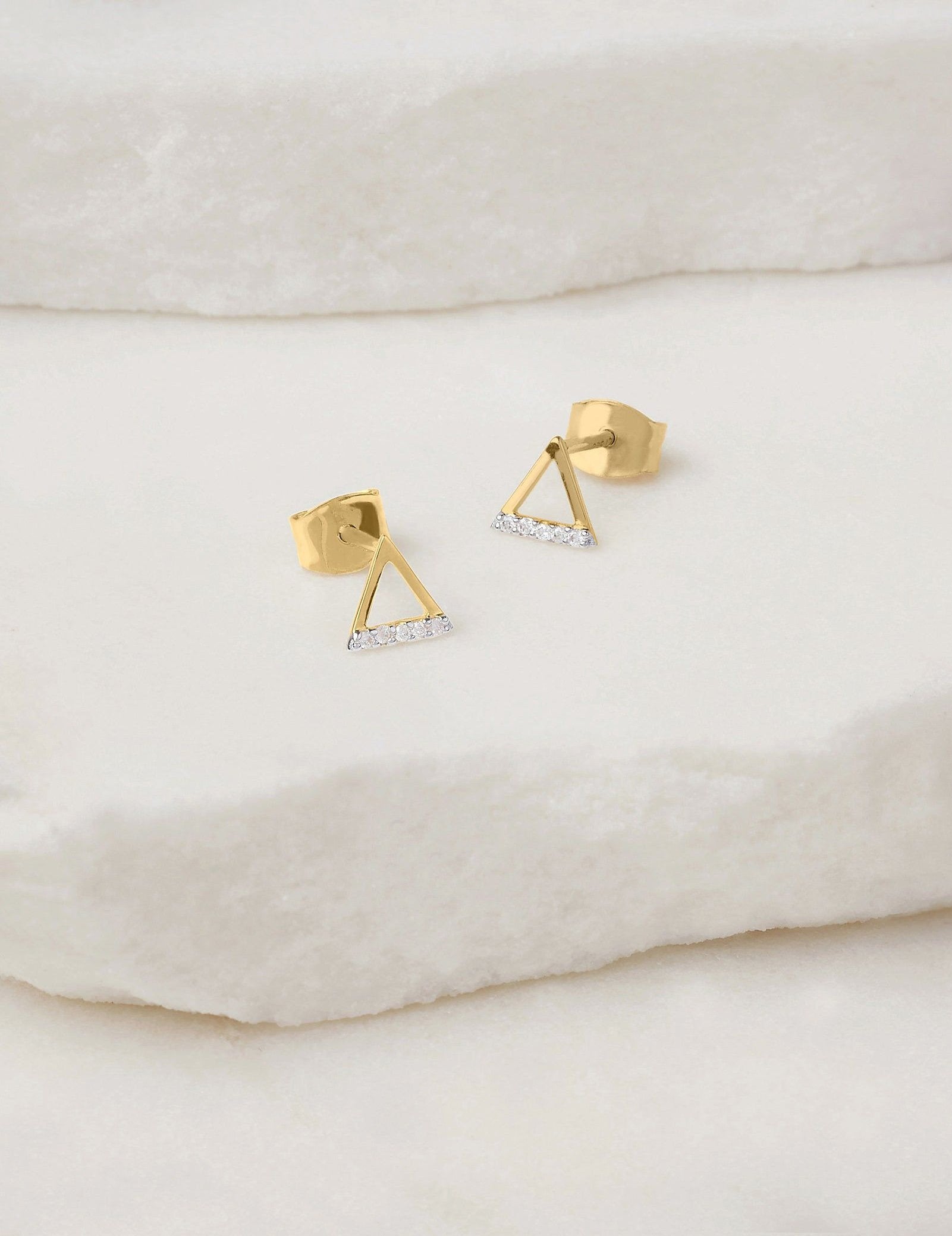 Picture of Luna Rae Solid 9k Gold Fire Element Studs