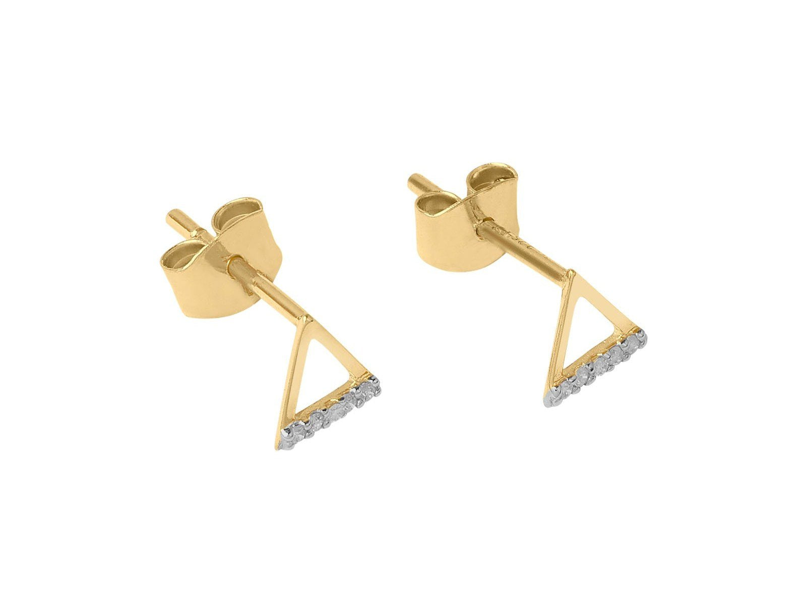 Picture of Luna Rae Solid 9k Gold Fire Element Studs