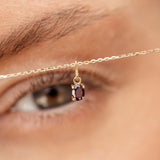 Picture of Luna Rae Solid 9k Gold Garnet Necklace