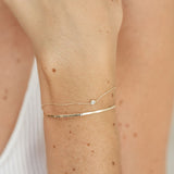 Picture of Luna Rae Solid 9k Gold Horizon Bangle