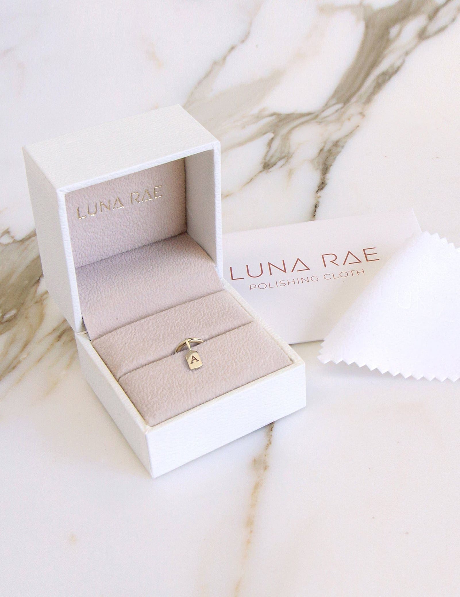 Picture of Luna Rae Yellow Gold Letter A