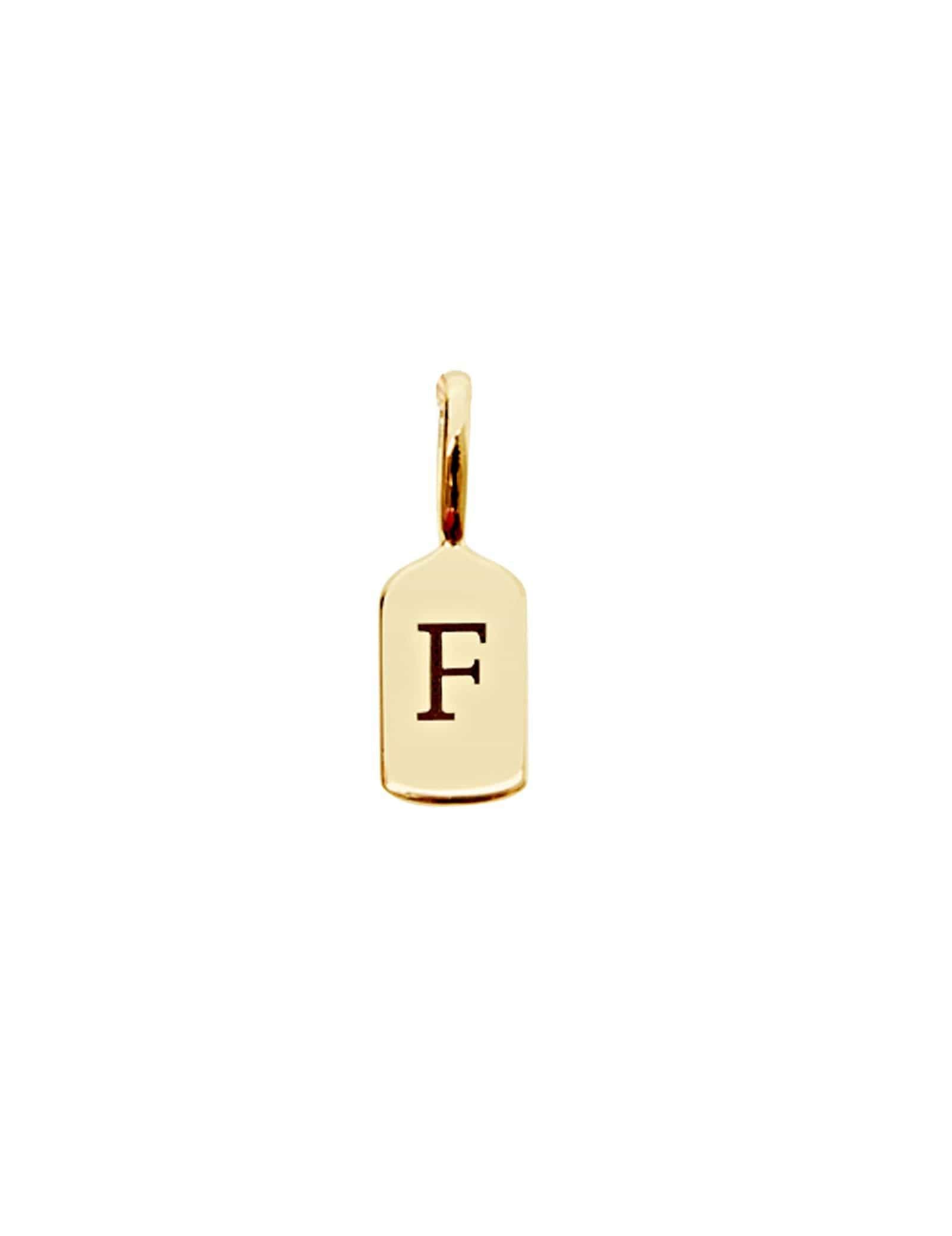 Picture of Luna Rae Yellow Gold Letter F