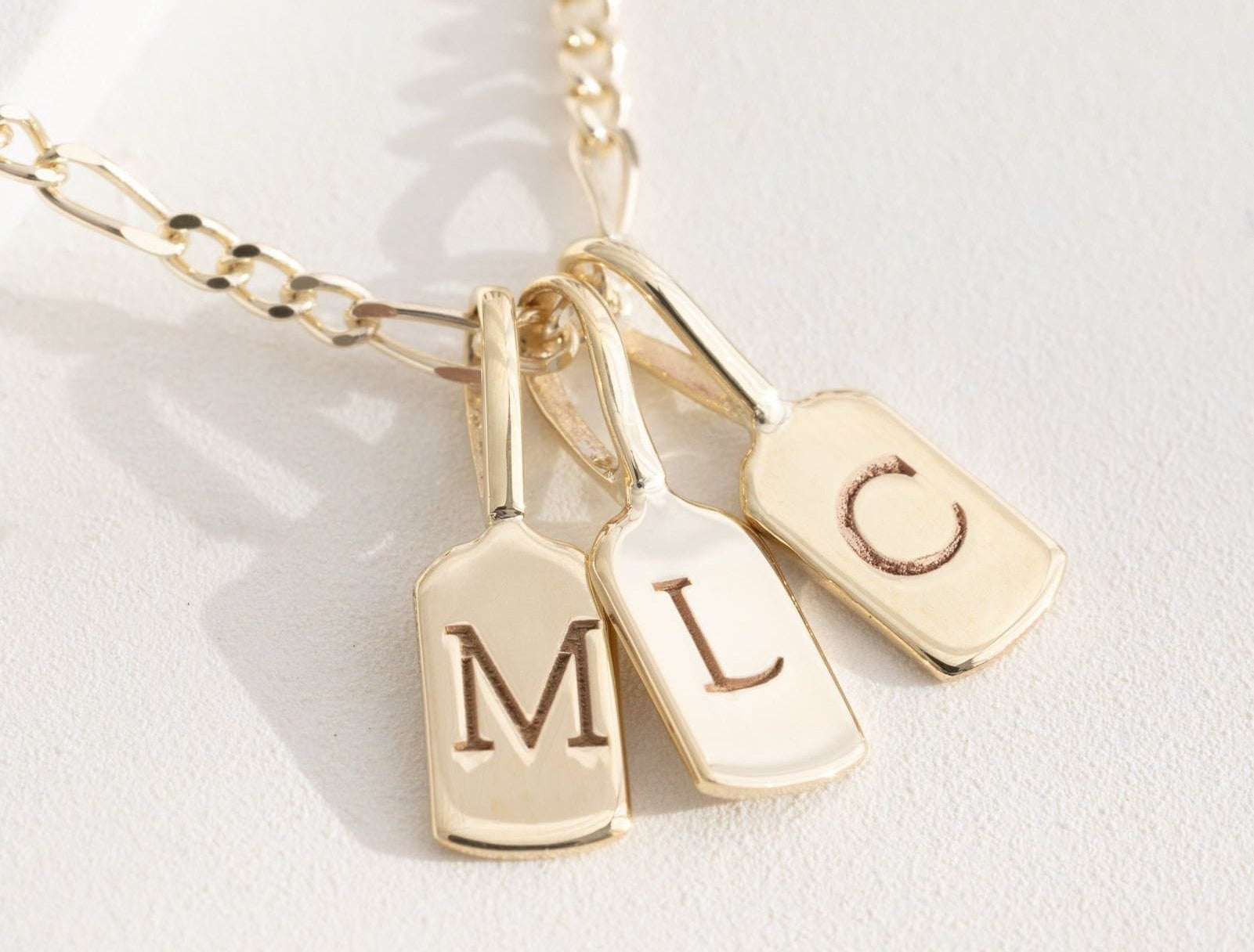 Picture of Luna Rae Solid 9k Gold Letter M