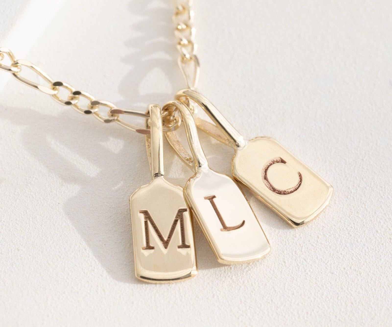 Picture of Luna Rae Solid 9k Gold Letter M