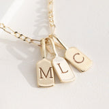 Picture of Luna Rae Yellow Gold Letter M