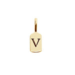 Picture of Luna Rae Solid 9k Gold Letter V