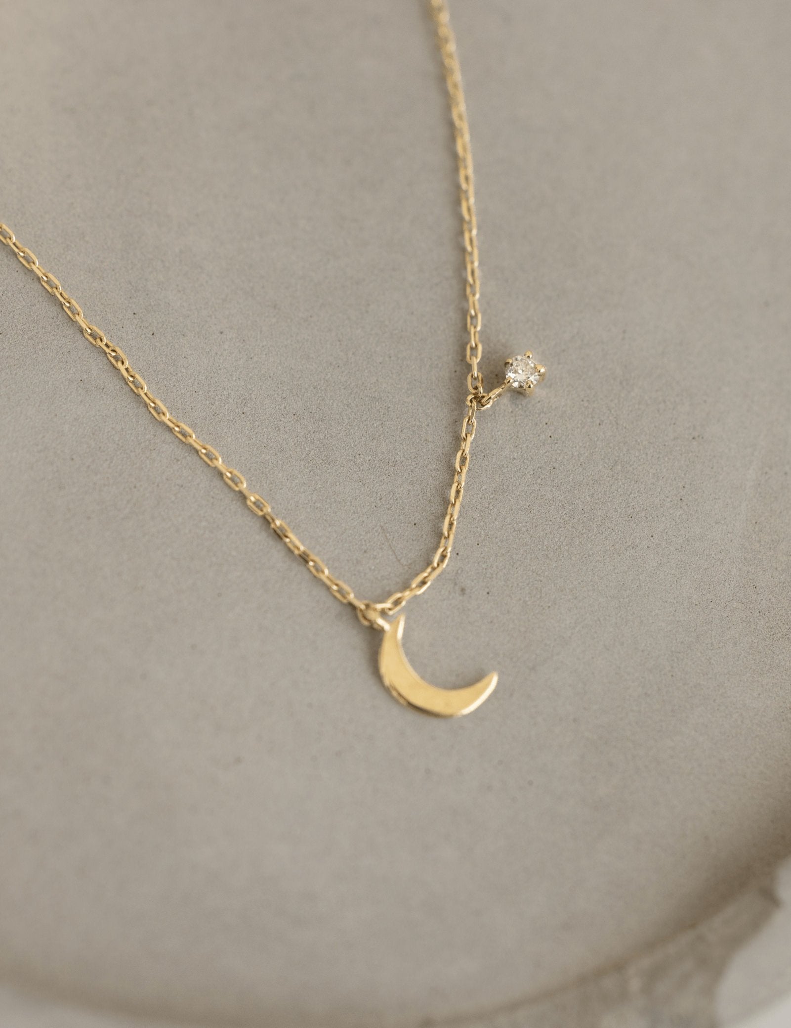 Picture of Luna Rae Solid 9k Gold Luna Necklace