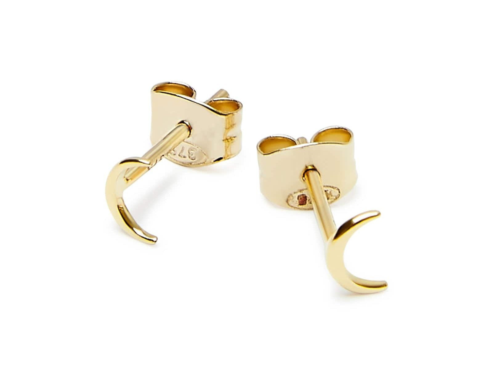 Picture of Luna Rae Solid 9k Gold Moon Studs