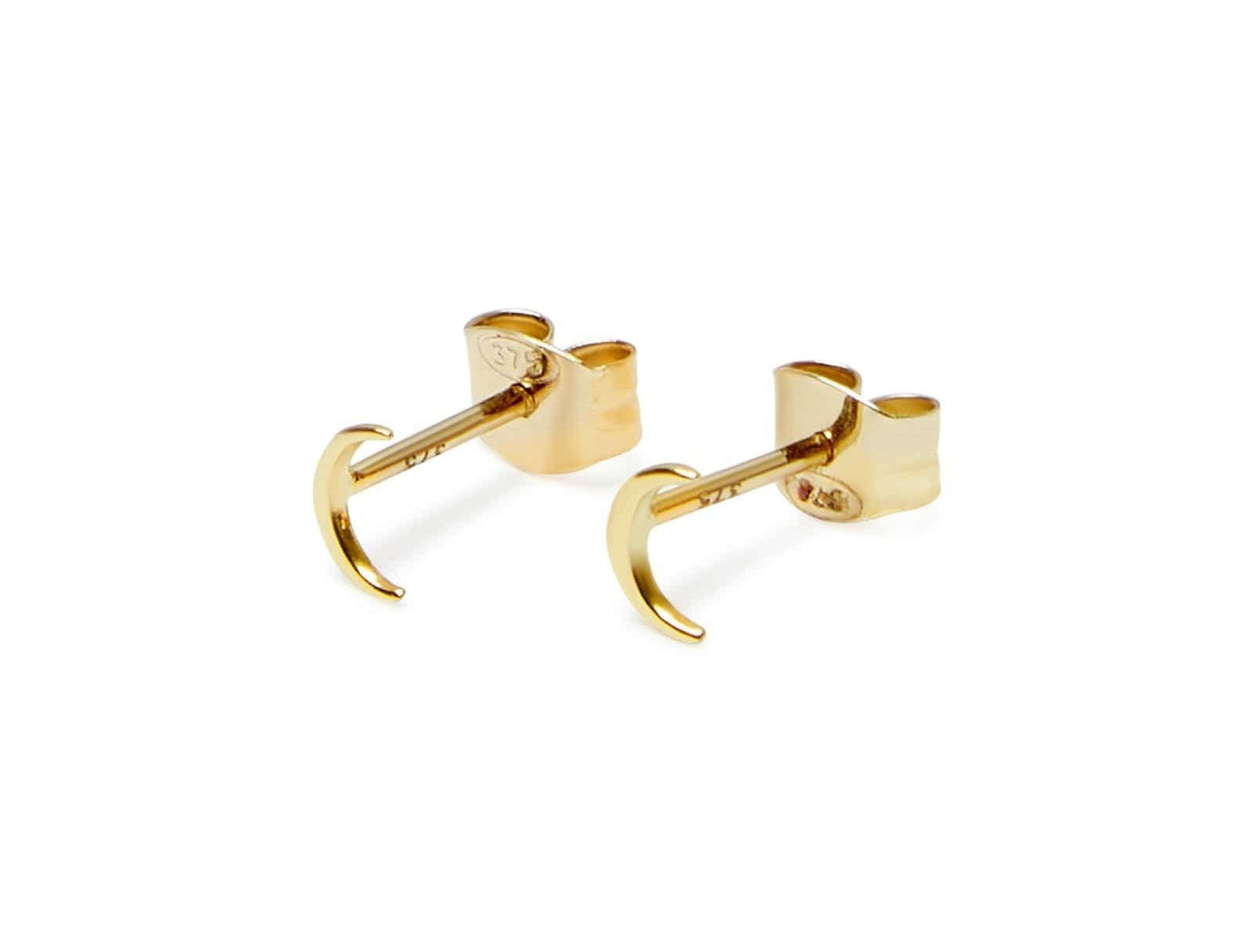 Picture of Luna Rae Solid 9k Gold Moon Studs