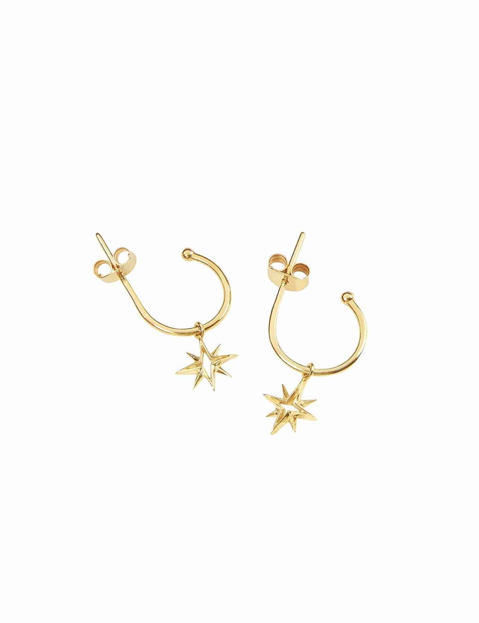 Picture of Luna Rae Solid 9k Gold My True North Hoops