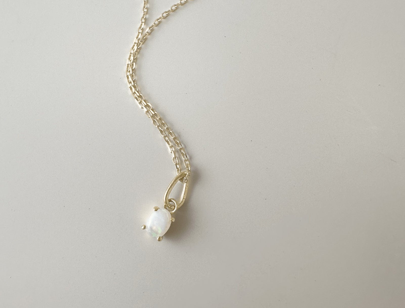 Picture of Luna Rae Solid 9k Gold Opal Necklace