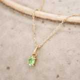 Picture of Luna Rae Solid 9k Gold Peridot Necklace