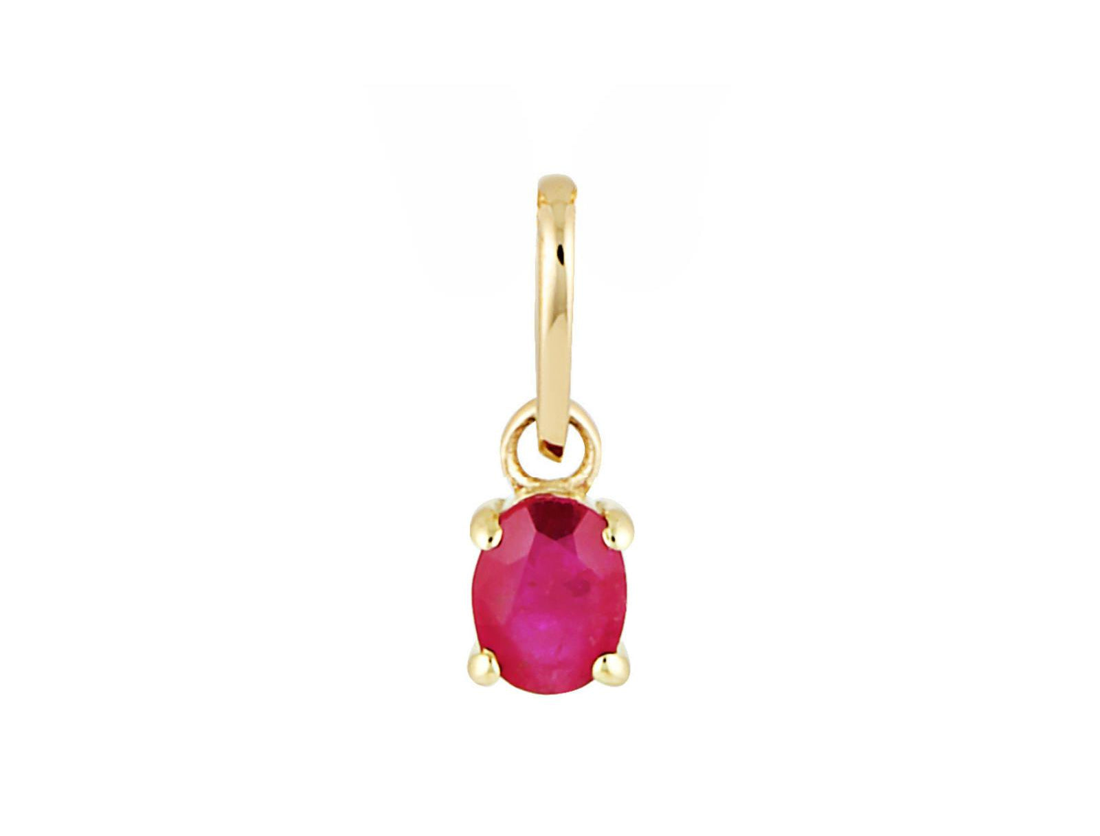 Picture of Luna Rae Solid 9k Gold Ruby Necklace