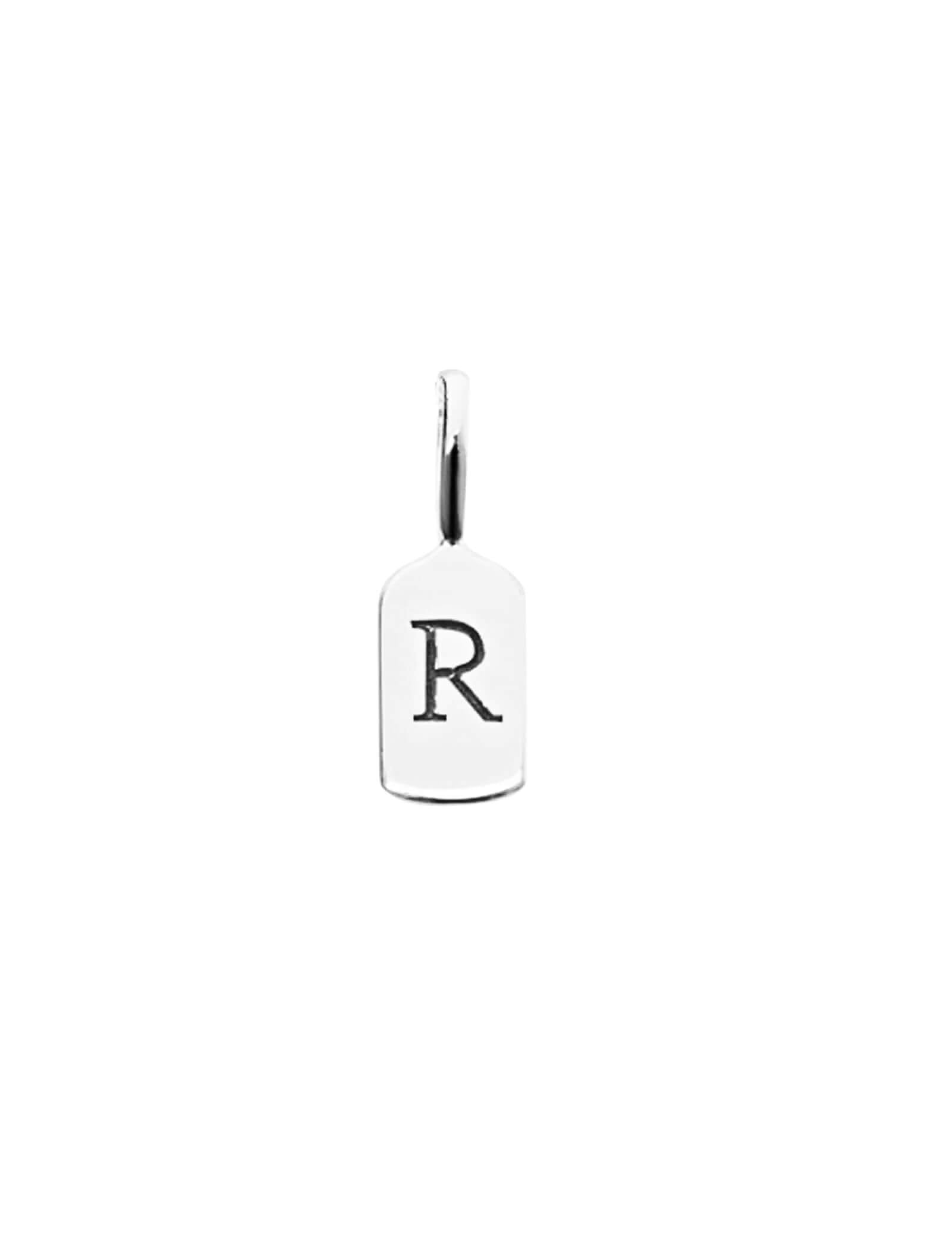 Silver Letter R