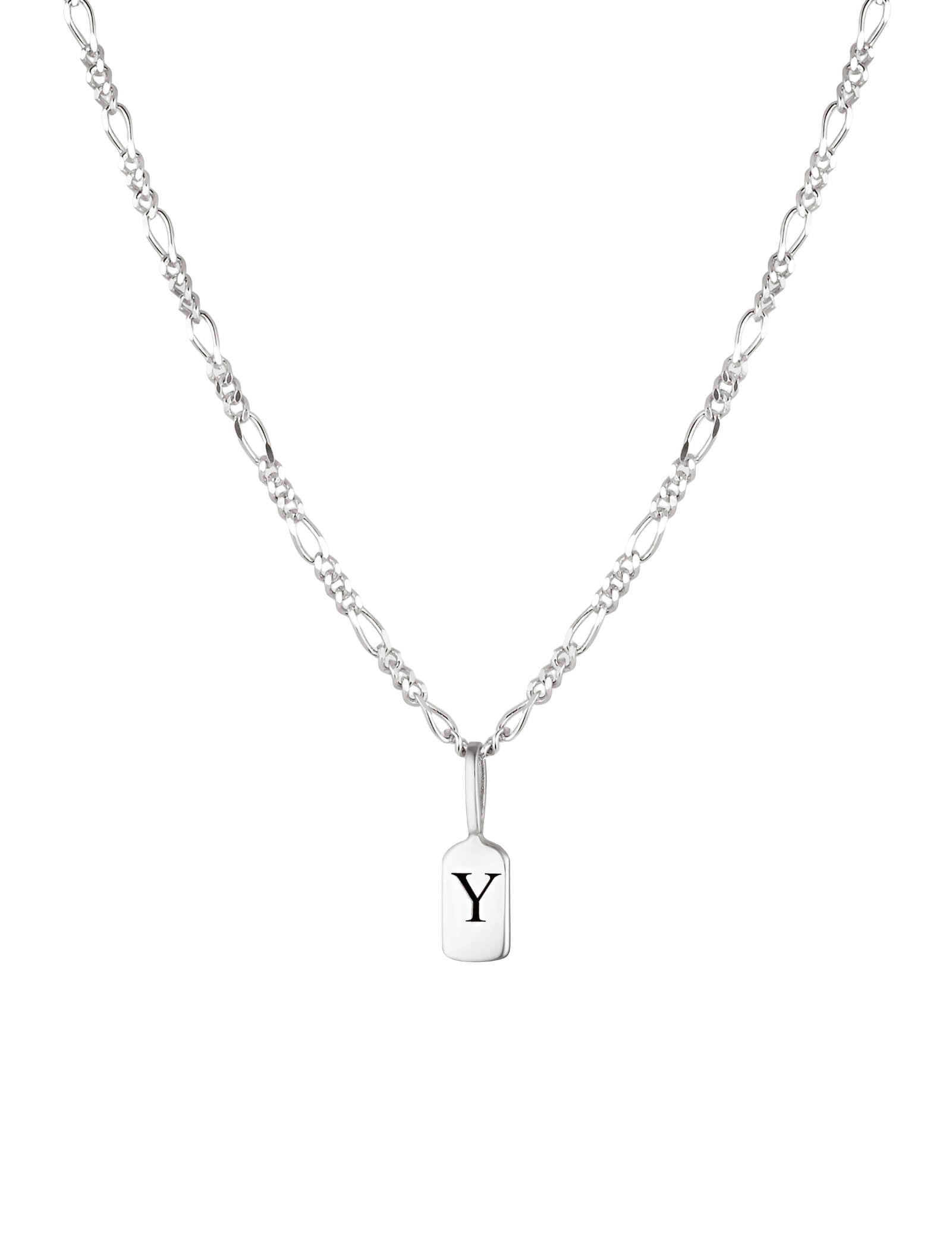 Silver Letter Y