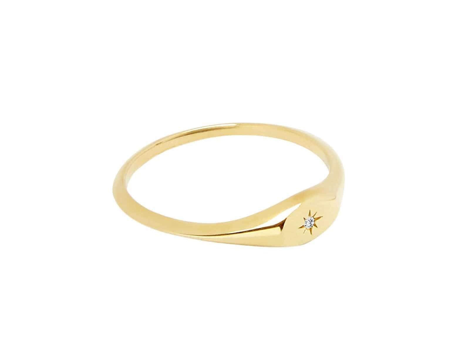 Picture of Luna Rae Solid 9k Gold Sol Ring