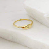 Picture of Luna Rae Solid 9k Gold Sol Ring