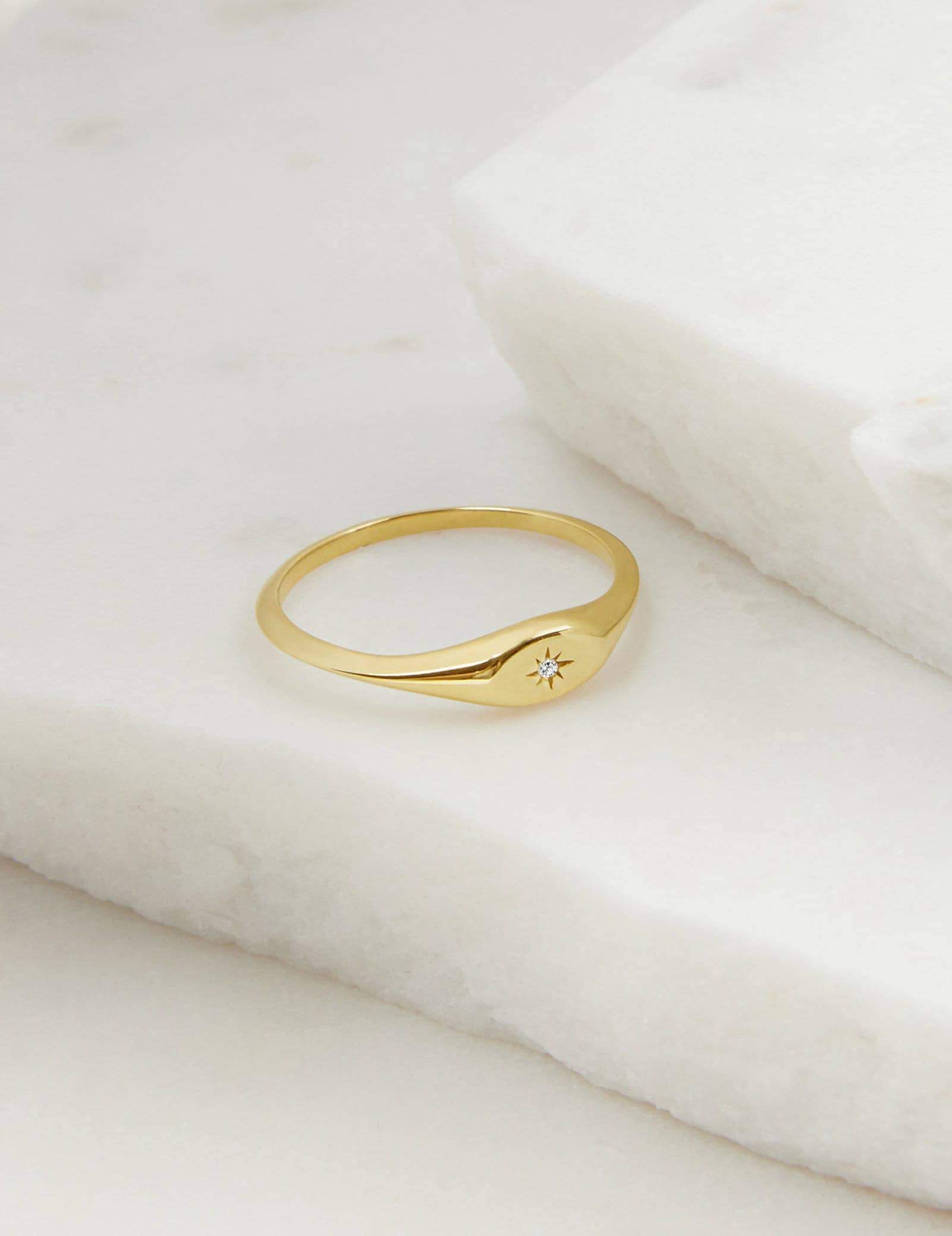 Picture of Luna Rae Solid 9k Gold Sol Ring