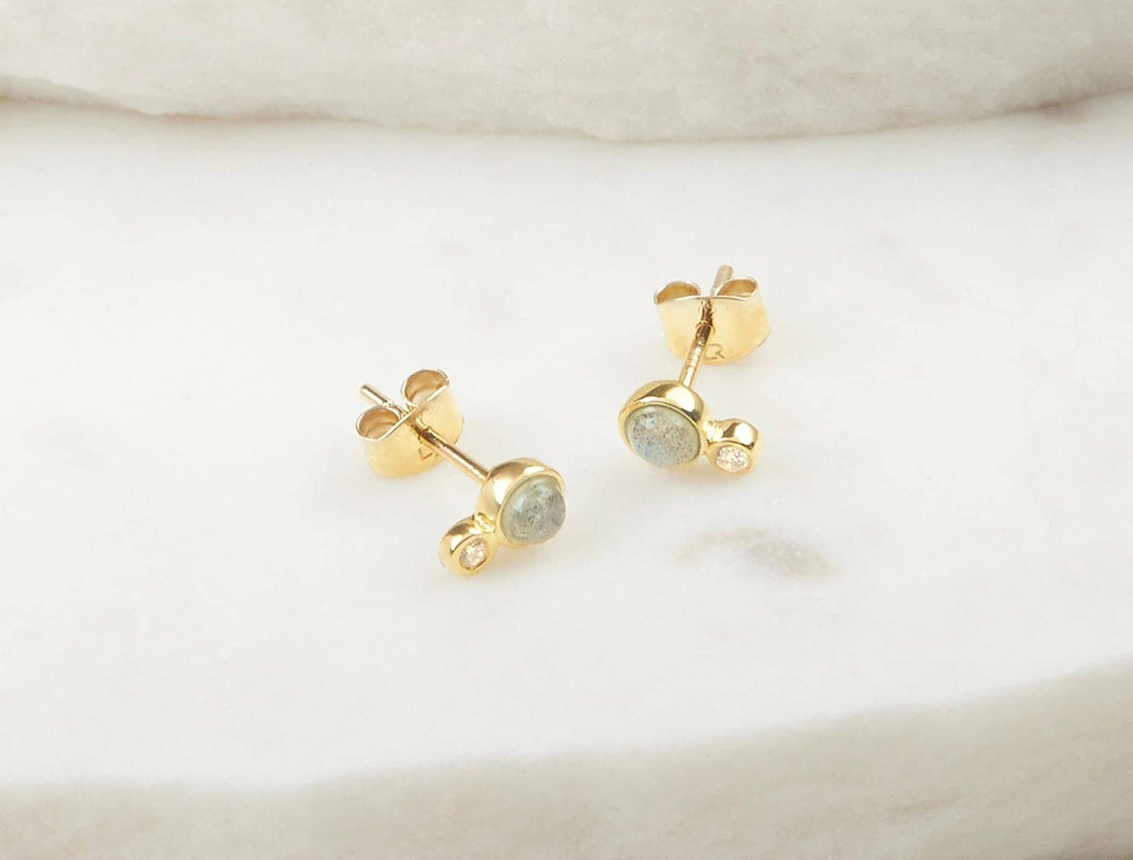 Picture of Luna Rae Solid 9k Gold Stellar Studs