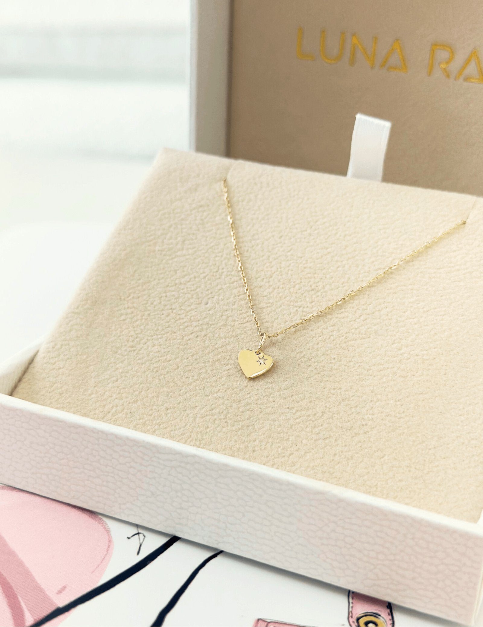 Picture of Luna Rae Solid 9k Gold The Sweetheart Necklace