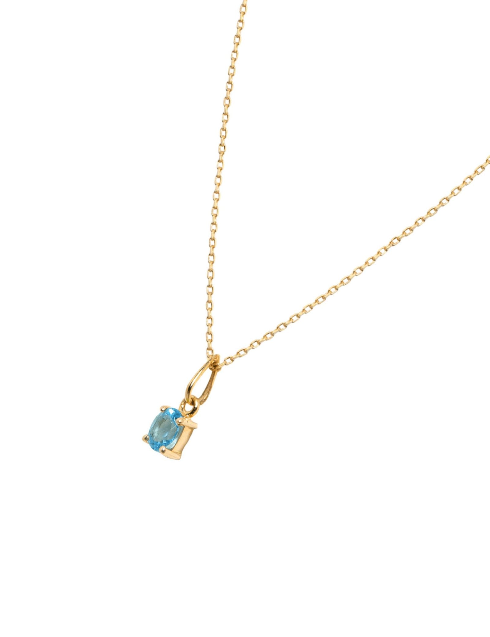 Picture of Luna Rae Solid 9k Gold Topaz Necklace