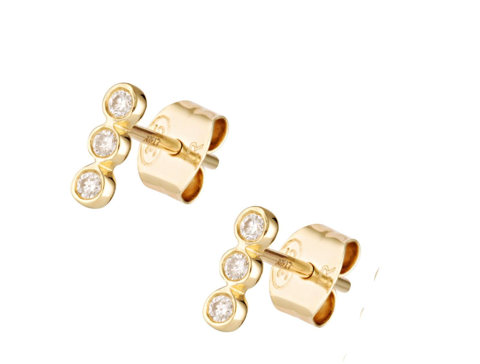 Picture of Luna Rae Solid 9k Gold Vivian Studs