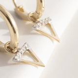 Picture of Luna Rae Solid 9k Gold Water Element Hoops