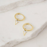 Picture of Luna Rae Solid 9k Gold Water Element Hoops