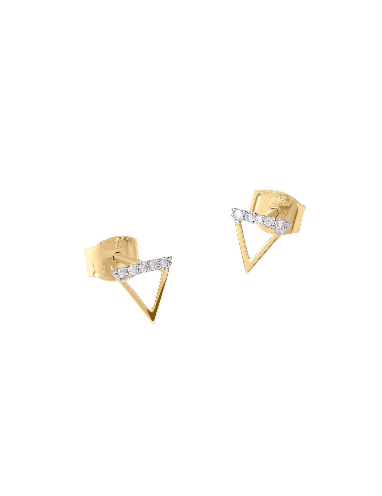 Picture of Luna Rae Solid 9k Gold Water Element Studs