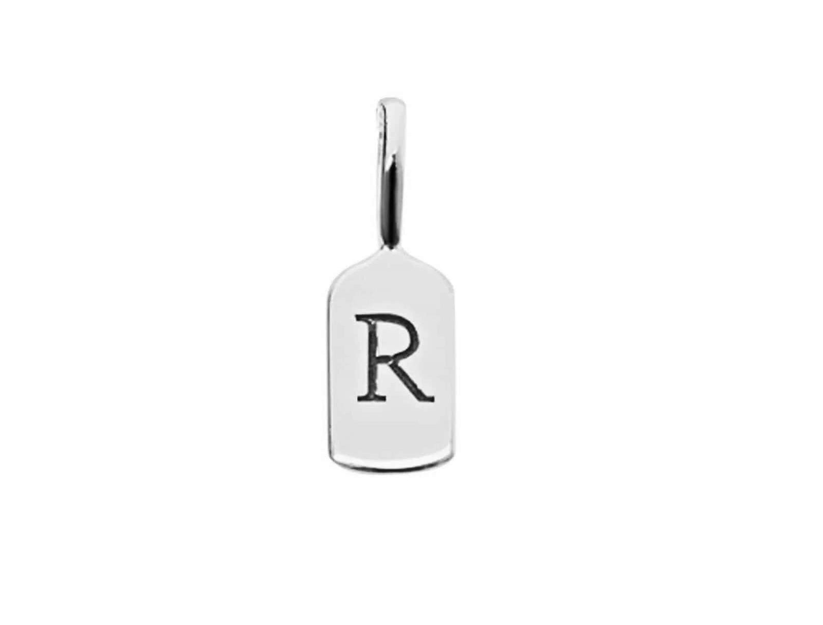 Picture of Luna Rae White Gold Letter R